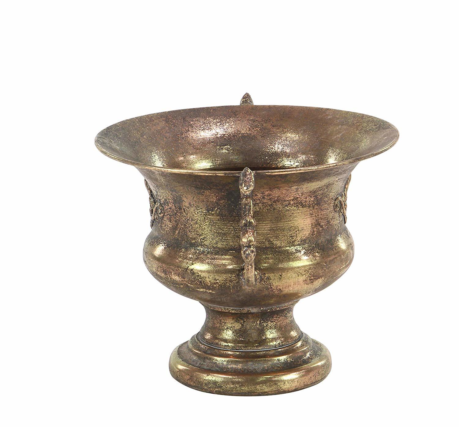 Planter Tarnished Brass