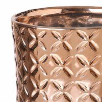 5 Inch Ceramic Canister Planter with Metallic Copper