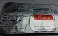 thiocolchicoside aceclofenac tablets