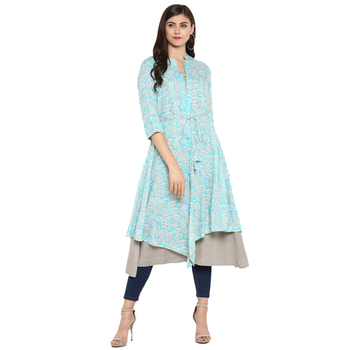Double Layer Printed Kurtis