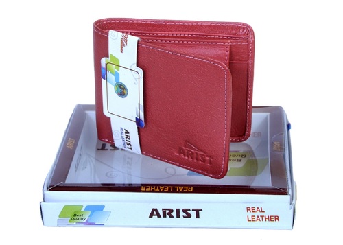 Red Leather Wallet By I. R. ENTERPRISES