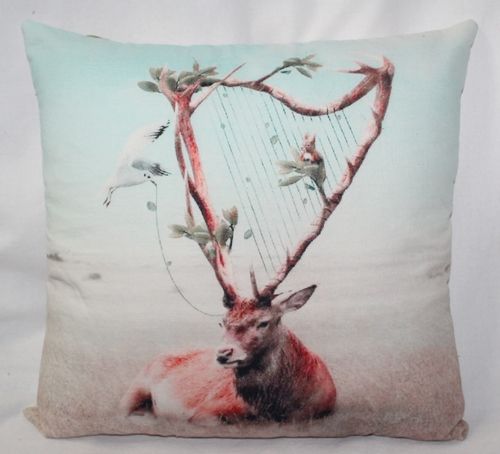 Deer Print Cushion Cover