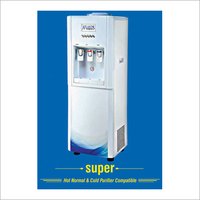 Atlantis Water Dispenser - Plastic, Floor Standing With Hot & Cold Options | Modern Design, Includes Storage Cabinet, 7-130°c Temperature Range, 220v Power, 1-year Warranty
