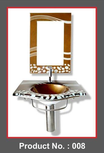Brown Glass Wash Basin