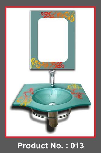 Green Glass Wash Basin