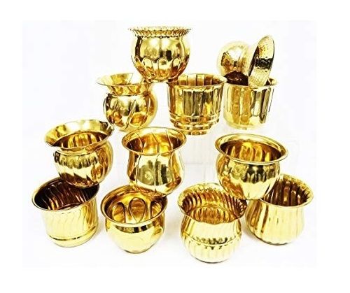 Set of Brass Planter