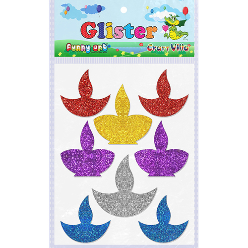 Craft Villa Glister Diya Glitter Sticker