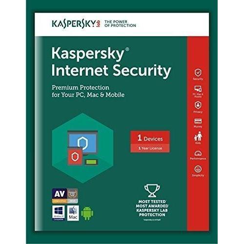 Kaspersky Internet Security 2018 1 Pc 1 Year