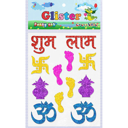 Craft Villa Glister Shubh Labh Glitter Sticker