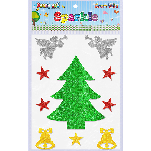 Craft Villa Sparkle Christmas Tree 01 Glitter Sticker