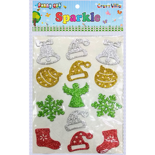 Craft Villa Sparkle Christmas Mix Glitter Sticker