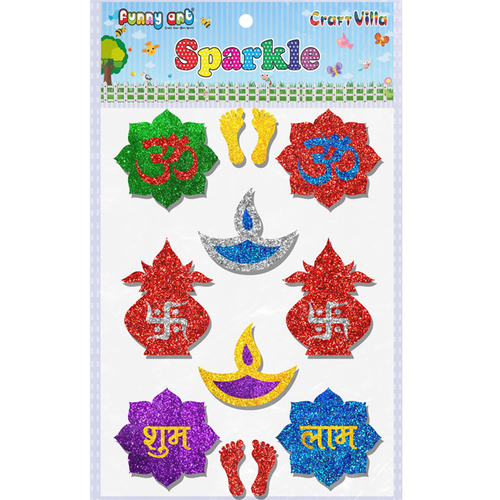 Craft Villa Sparkle Diwali Mix Glitter Sticker