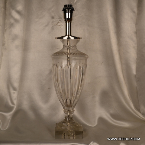 MODERN ART CRYSTAL GLASS TABLE LAMP