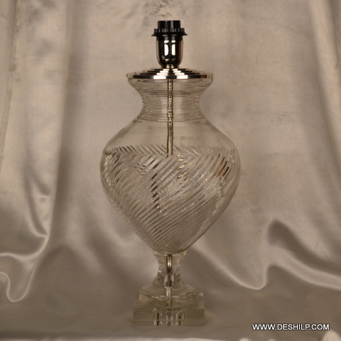 CUTTING GLASS CRYSTAL TABLE LAMP