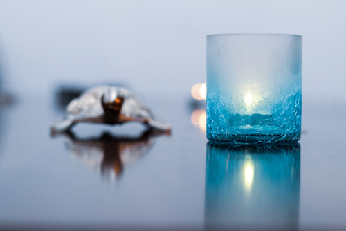 Glass Tea Light Holder