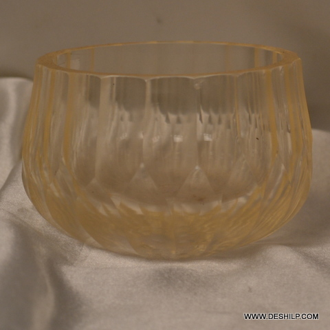 Transparent Glass Candle Holder Candelabra Home Decor - Finishing: Coated