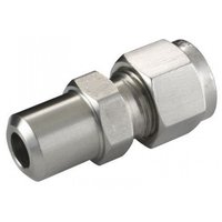 Male Tube Connector - Stainless Steel, Silver Color, Female Connection | Rust Proof, Double Compression Fitting