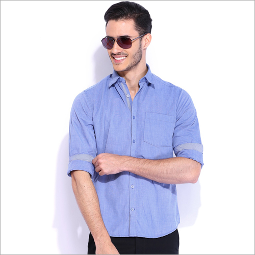 Mens Casual Shirt - Cotton, Various Sizes | Soft Fabric, Stylish Plain Design