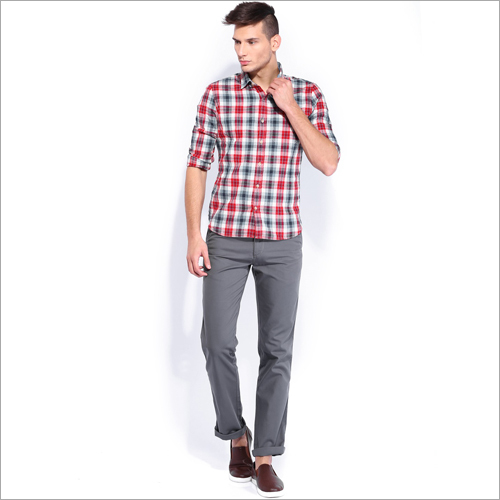 Mens Regular Fit Chinos Pant - Nylon Fabric, Lightweight Comfort | Trendy Plain Design for Parties and Outings