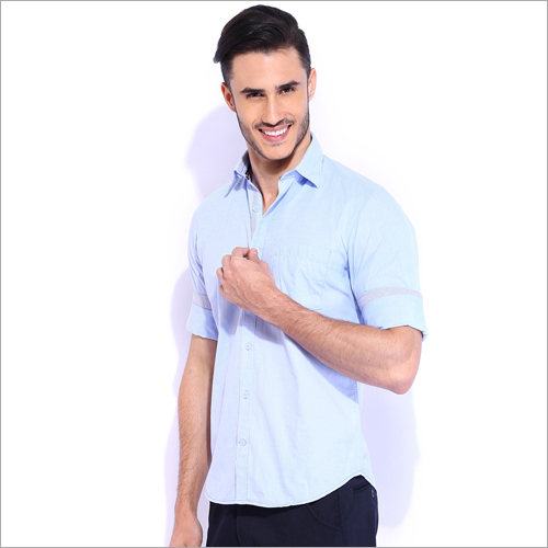 Mens Slim Fit Formal Shirt - Cotton Material , Plain Design with Wrinkle-Resistant and Shrinkage-Resistant Fabric for All-Day Freshness