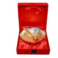 Occasion Gifts Silver Gold Plated Unique Bowl Set