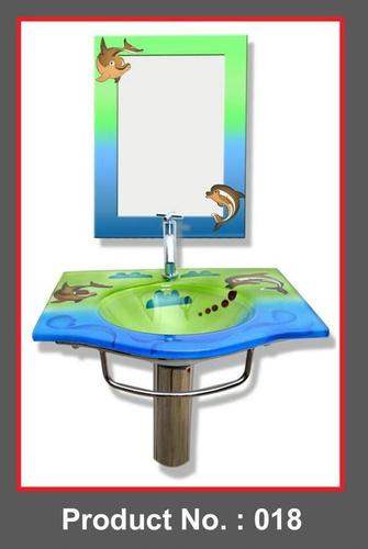 Green Glass Wash Basin