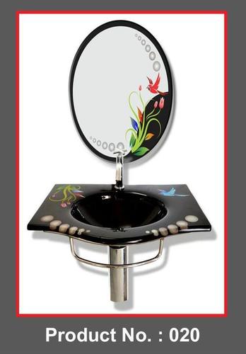 Black Glass Wash Basin