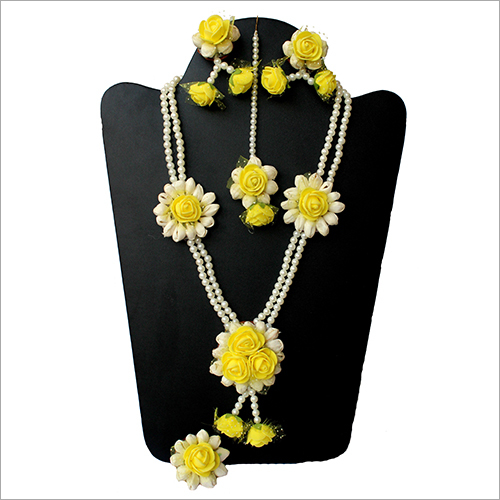 Artificial Flower Modern Necklace Set 