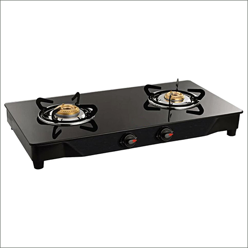 Two Burner Nano Gas Stove - Stainless Steel, Glass Surface | Manual Ignition, Lightweight 3-8 kg Design