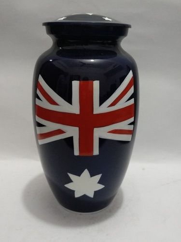 England Flag Metal Urn