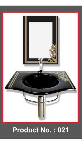 Black Glass Wash Basin