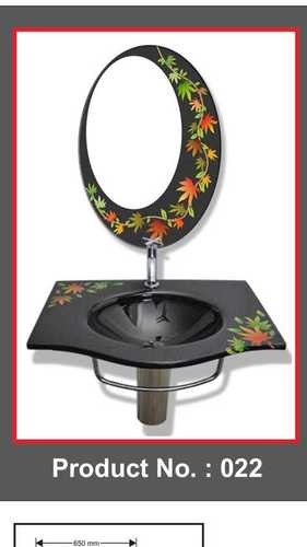 Black Glass Wash Basin