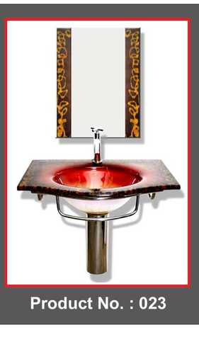 Brown Glass Wash Basin