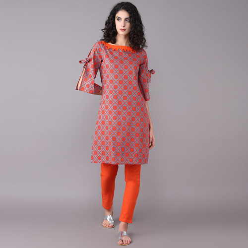 Ladies Cotton Kurti With Pant