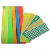 Fluorescent Colour Labels - Paper Material, Customizable Shapes , Waterproof And Eco-friendly Design With Attractive Patterns And Pressure-sensitive Adhesive