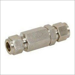 Tube Check Valve - SS 316, SS 304, C.S., Hastelloy, Monel | 1/4 to 2 BSP, NPT, BSPT, ODT, 6000 Psi Max Pressure, Hydraulic Power