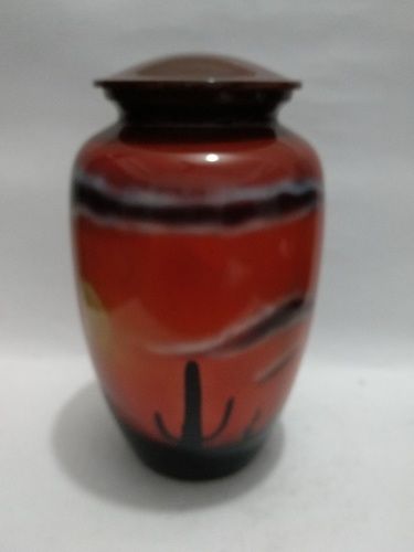 Red Cremation Urn