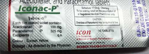 Acedofenac Paracetamol Tablets