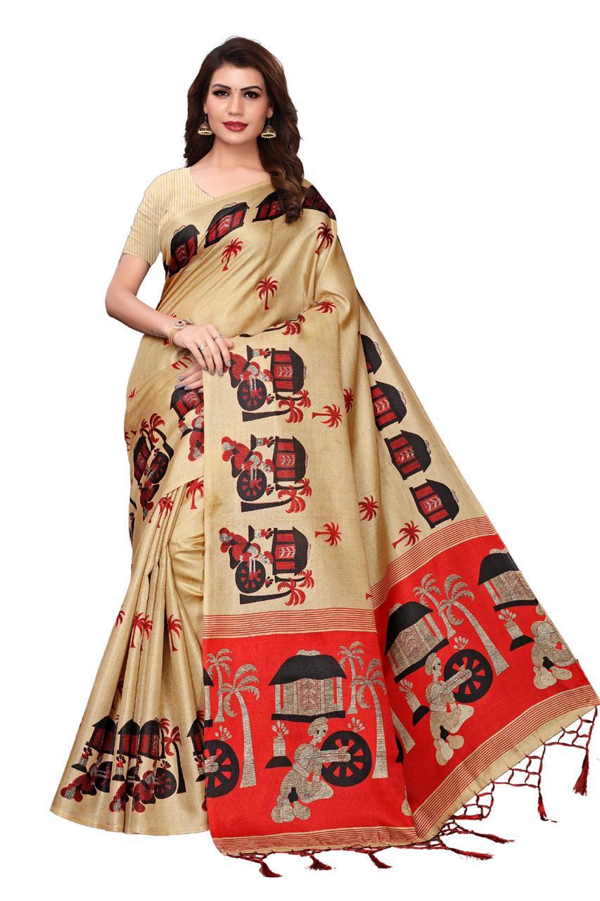 Kalamkari Printed Saree
