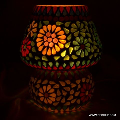 SMALL MOSAIC TABLE LAMP