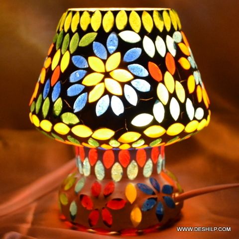 MOSAIC GLASS TABLE LAMP