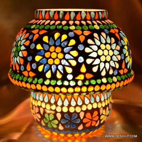 MOSAIC GLASS DECOR TABLE LAMP