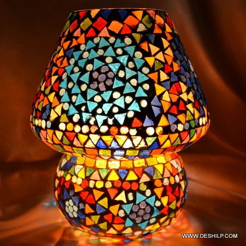 NEW DESIGNER MOSAIC FINISH TABLE LAMP