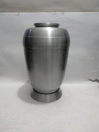 White Metal Cremation Urn