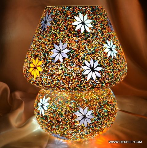 Beautiful Glass Mosaic Table Lamp