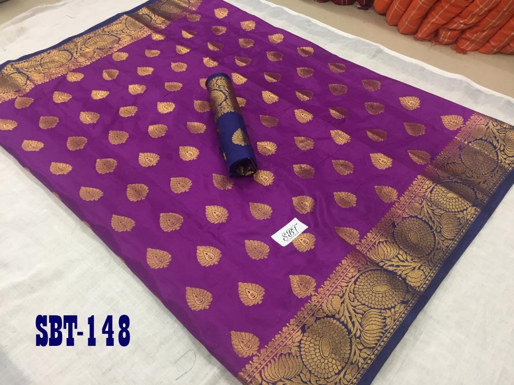 Flower Border Kanchivaram Rich Pallu Design Saree