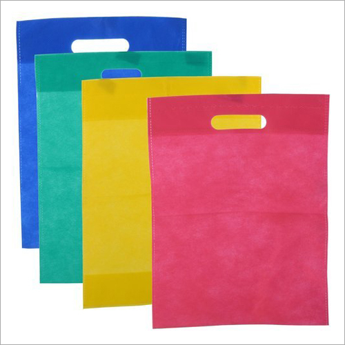 Non Woven D Cut Bag - Synthetic Non-Woven Fabric , Durable and Lightweight Design for Garment Packaging, Available in Various Sizes and Styles