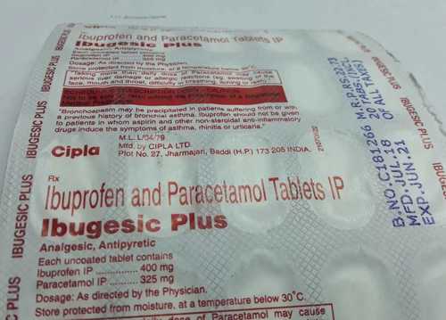 Ibuprofen Paracetamol Tablets General Medicines