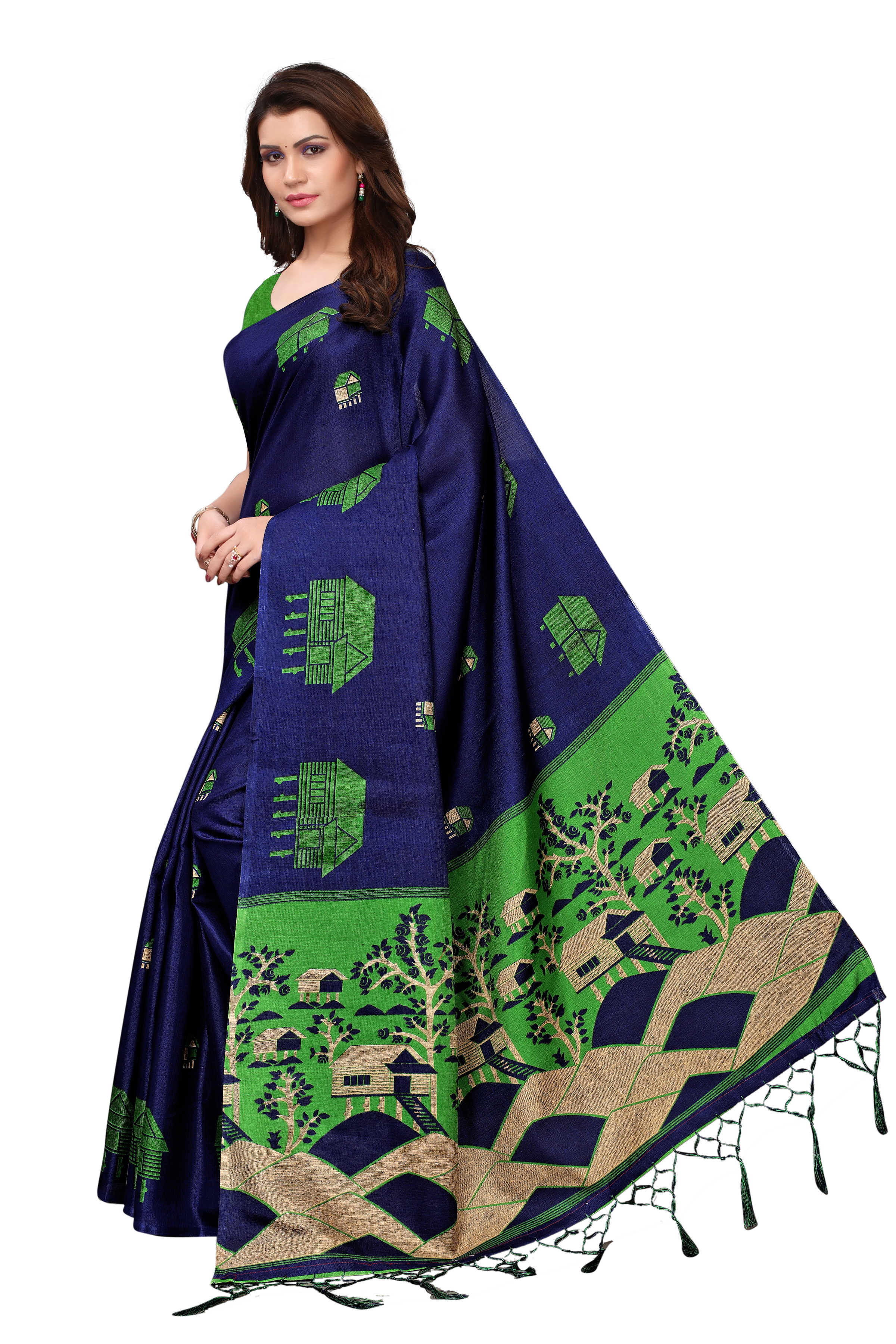 New Design Saree In Kalamkari Style