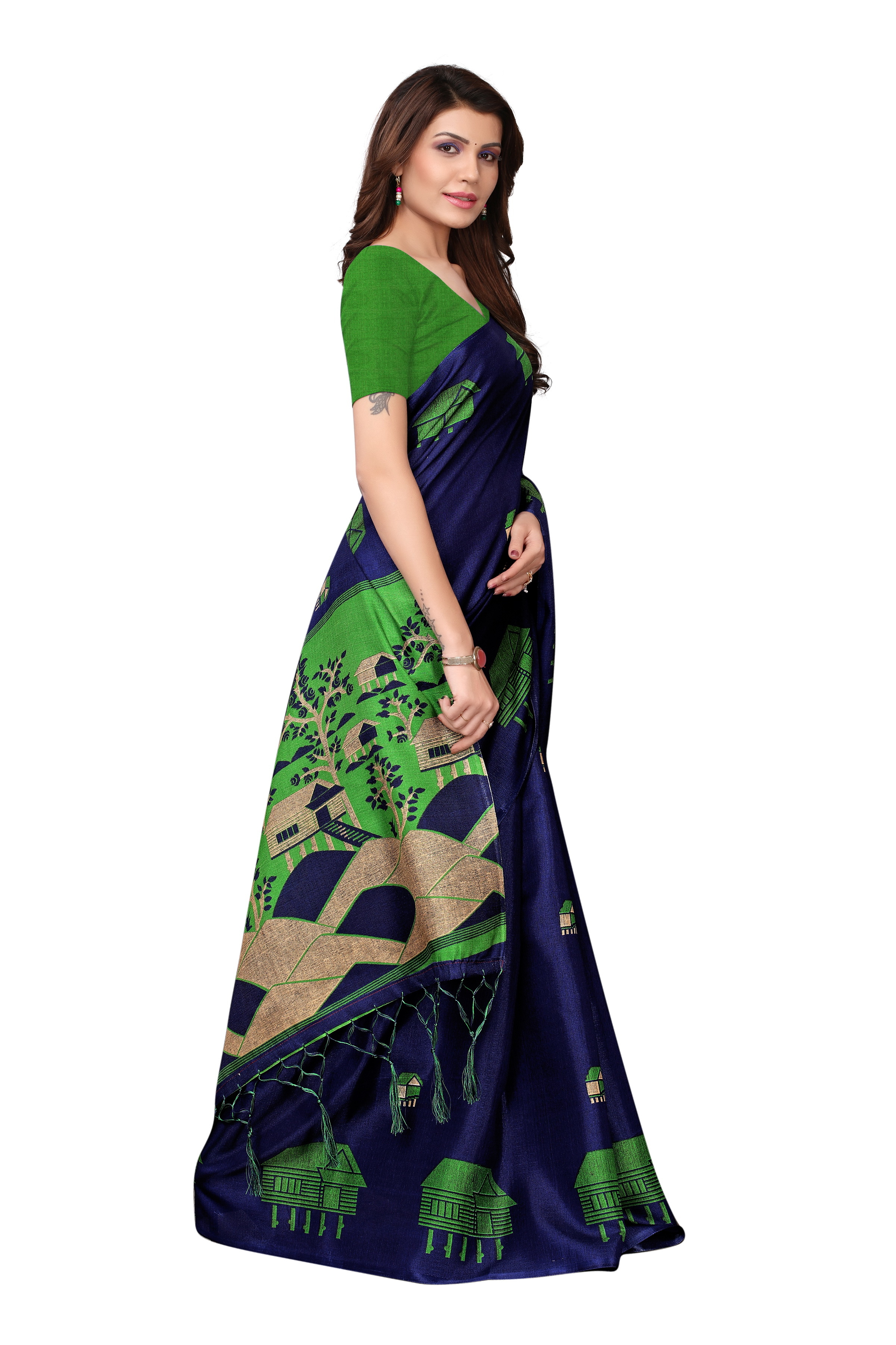 New Design Saree In Kalamkari Style